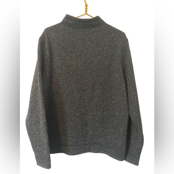 Peter Millar Gray Quarter Zip Pull Over Sweater, Size Large - Picture 2 of 3